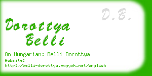 dorottya belli business card